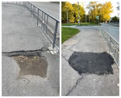 Ремонт пешеходных дорожек в 8 округе